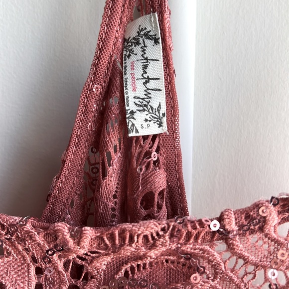 Intimately free people sequin halter size small petite - Picture 3 of 6